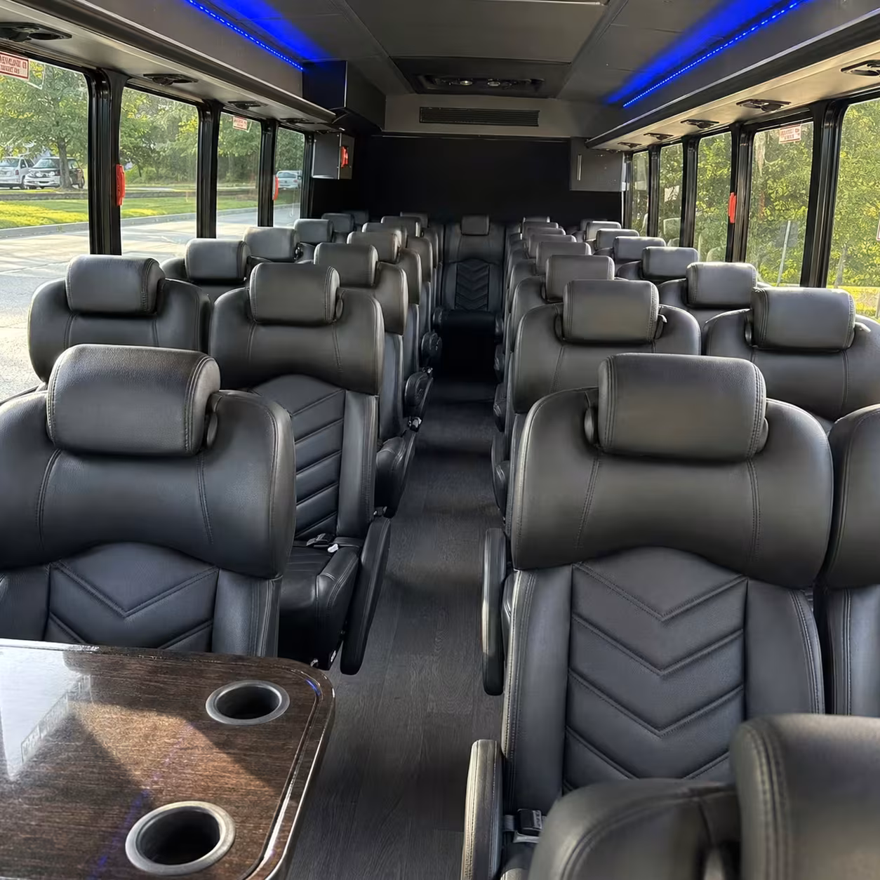 25 passenger minibus inside