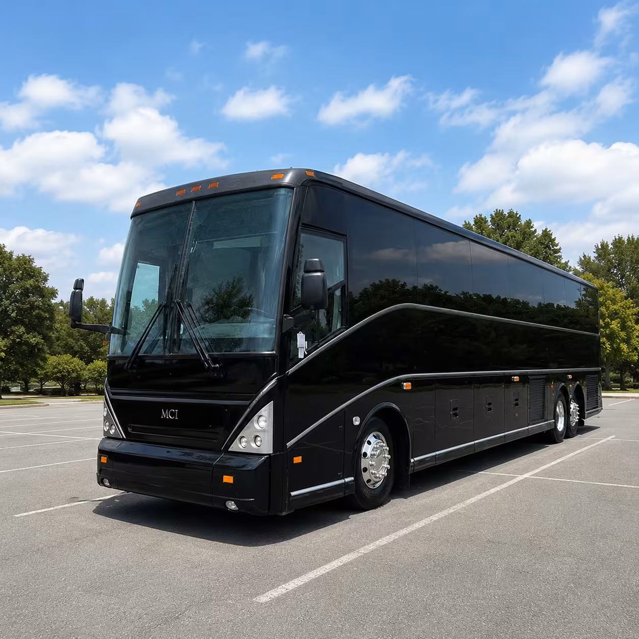corporate event and employee shuttle buses in hesperia